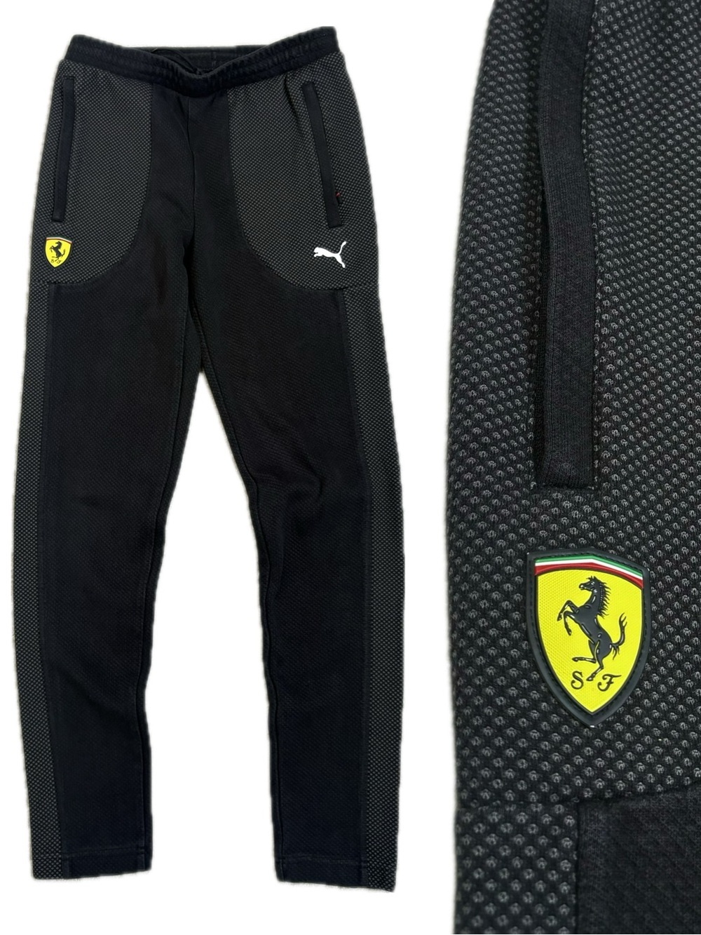 PUMA MT7 Scuderia Ferrari Race MT7 Track Pants Mens Size Small Black Sweatpants